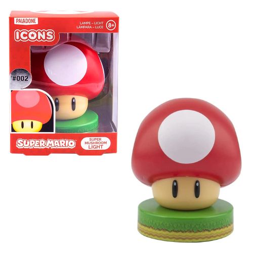 PALADONE – SUPER MARIO Super Mushroom Lampada Iconica cm (In box cm)…x6…x24